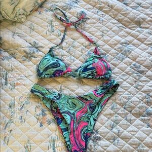 Colorful Swirl Bikini Set